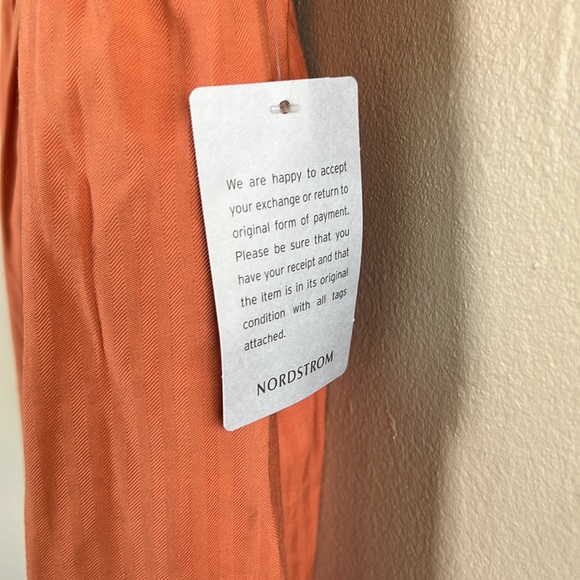 NWT - Orange NSR Smocked Sleeveless Midi Sundress - Sz Small - Picture 6 of 16